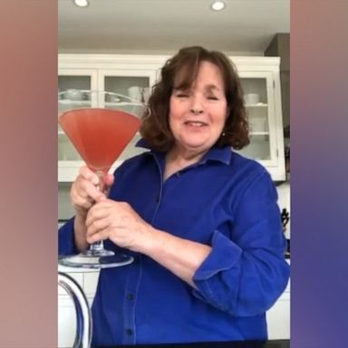 VIDEO: Ina Garten shows us how to make her massive cosmopolitan for a virtual cocktail party 