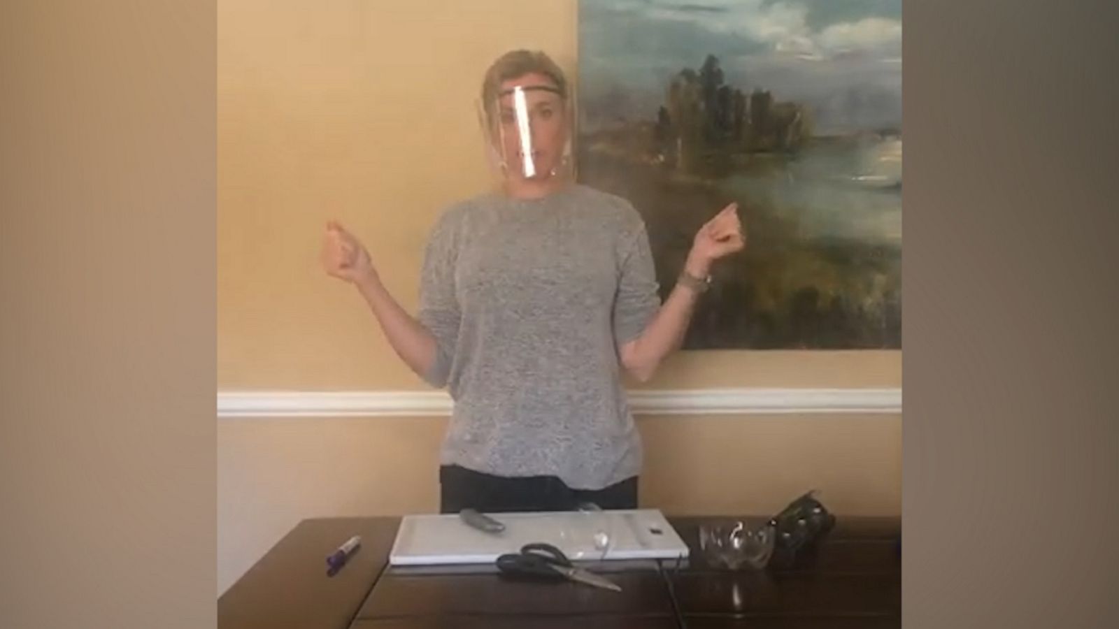 VIDEO: How to make a DIY protective face shield