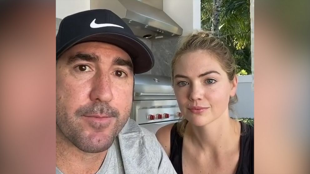 Justin Verlander Kate Upton donate protective masks