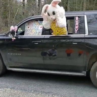 VIDEO: This Easter bunny drive-by is getting us into the Easter spirit