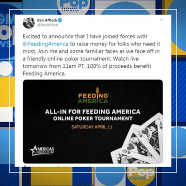 VIDEO: Ben Affleck to host celebrity online poker for 'Feeding America'