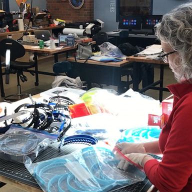 VIDEO: Americans helping create protective gear for health care workers