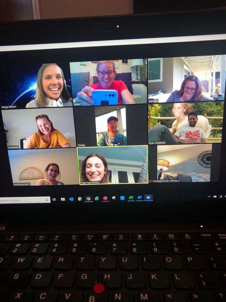 PHOTO: Haley Jean Filholm’s friends surprised her with a virtual bachelorette party after her original one was canceled due to coronavirus.