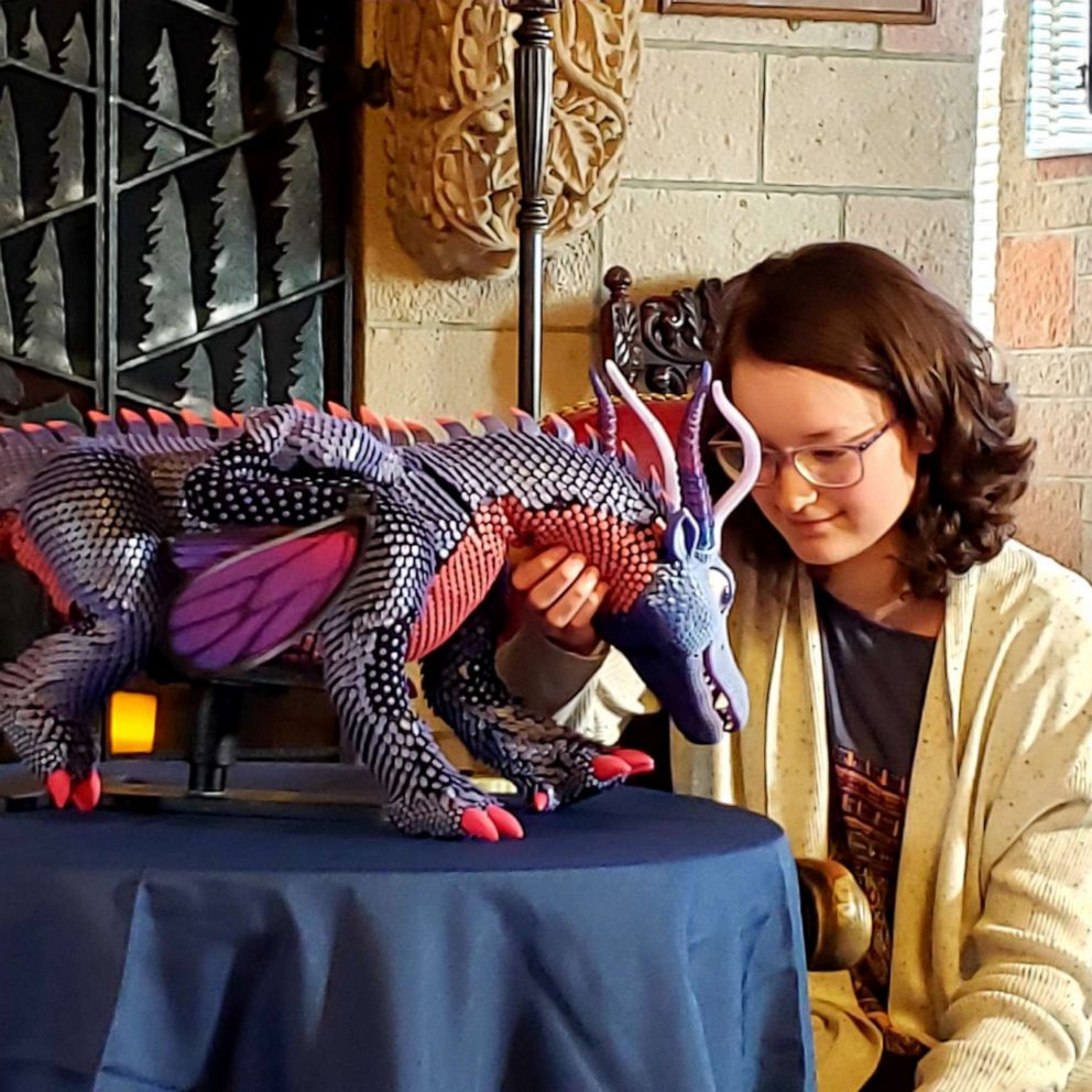 VIDEO: Teen battling bone cancer surprised with "pet" dragon