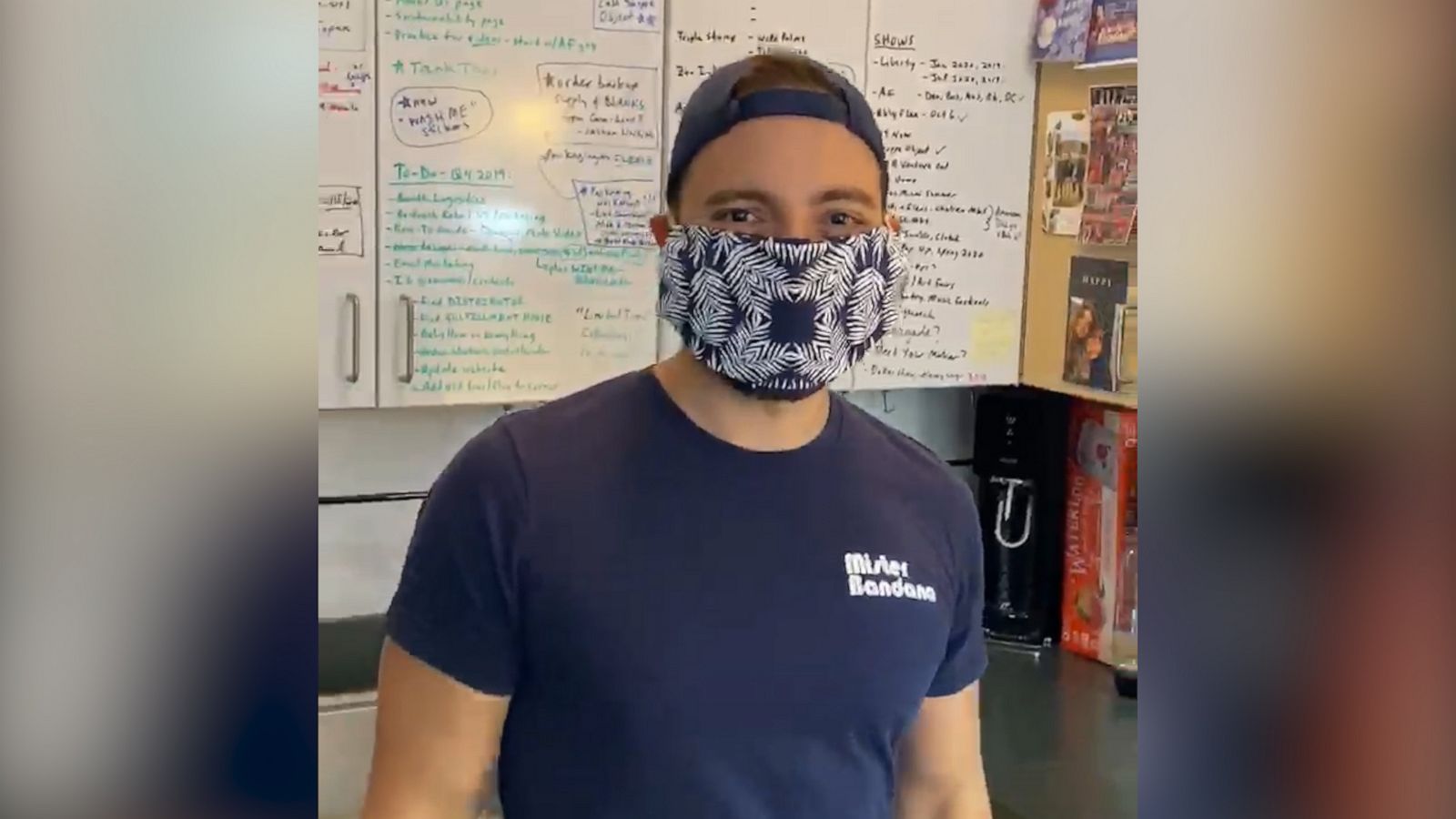 VIDEO: Make a bandana face mask in under 1 minute with just two materials