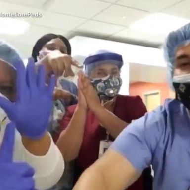 VIDEO: Nurses play happy music when COVID-19 patients recover