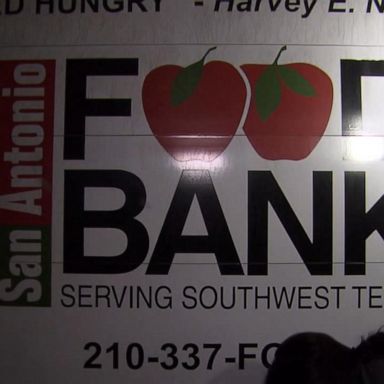 VIDEO: Thousands wait in line at one food bank in San Antonio