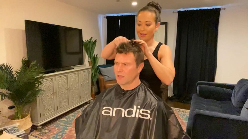 Video Celebrity advice for cutting your hair at home - ABC News