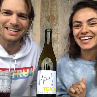 VIDEO: Ashton Kutcher and Mila Kunis launch “Quarantine Wine” to help COVID-19 relief 