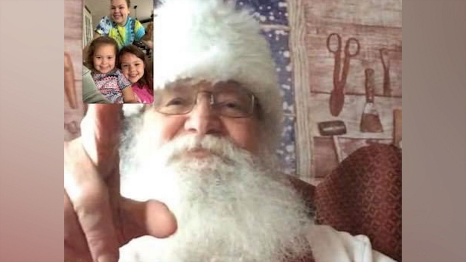 VIDEO: Santa Claus is spreading cheer and visiting families in quarantine