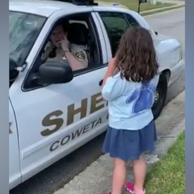 VIDEO: How this police deputy says goodbye to his nonverbal daughter before leaving for work 