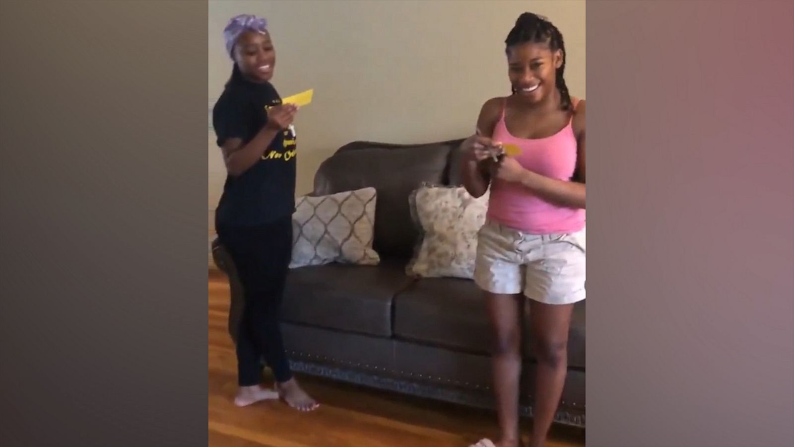 VIDEO: Nurse surprises her daughters with pregnancy announcement