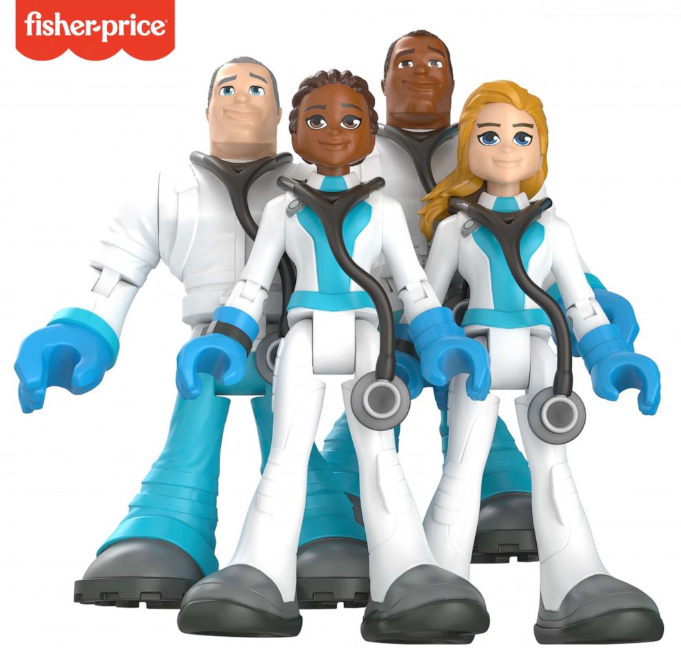 PHOTO: These 'Doctor' action figures are part of Mattel's #ThankYouHeroes line. All net proceeds will go to #FirstRespondersFirst to support first responder healthcare workers.