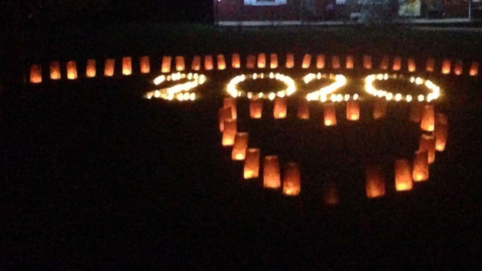 PHOTO: Heather Gigiliotti is honoring the class of 2020 with an elaborate light display in their front yard.