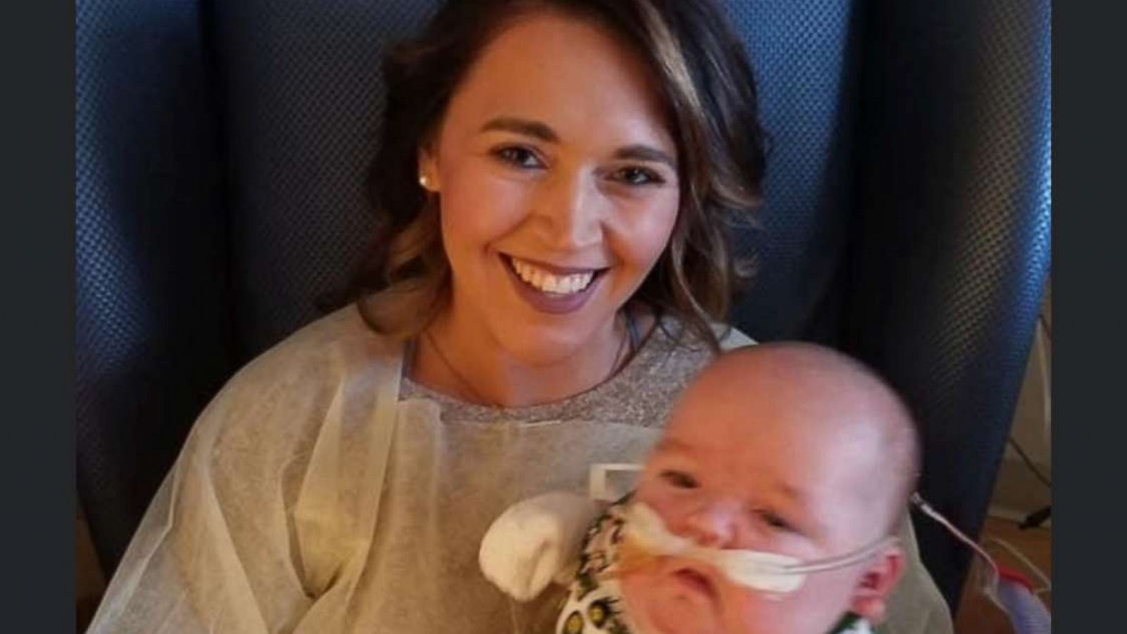 PHOTO: NICU nurse Savannah Galloway holds her godson Oliver.