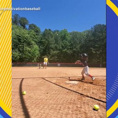 VIDEO: 4-year-old celebrates homerun with dad