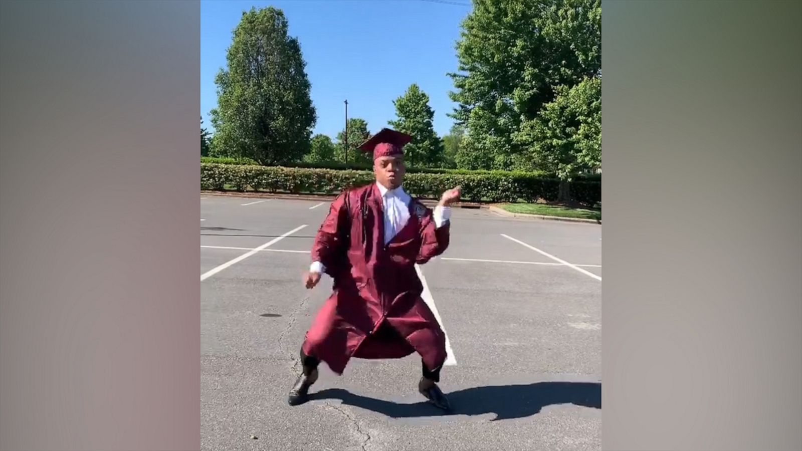 VIDEO: College graduate couldn’t have a senior walk, so he did a senior walk dance instead