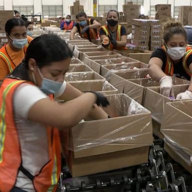 VIDEO: Inside the giant operation to deliver food to hungry kids in Houston