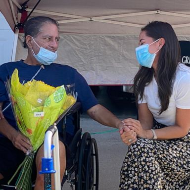 VIDEO: ABC News correspondent Kaylee Hartung meets plasma recipient in emotional meeting