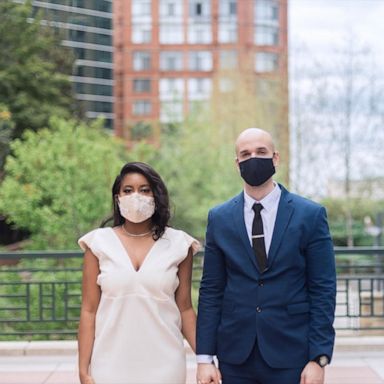 VIDEO: This doctor didn’t let the COVID-19 pandemic stop her from marrying her husband