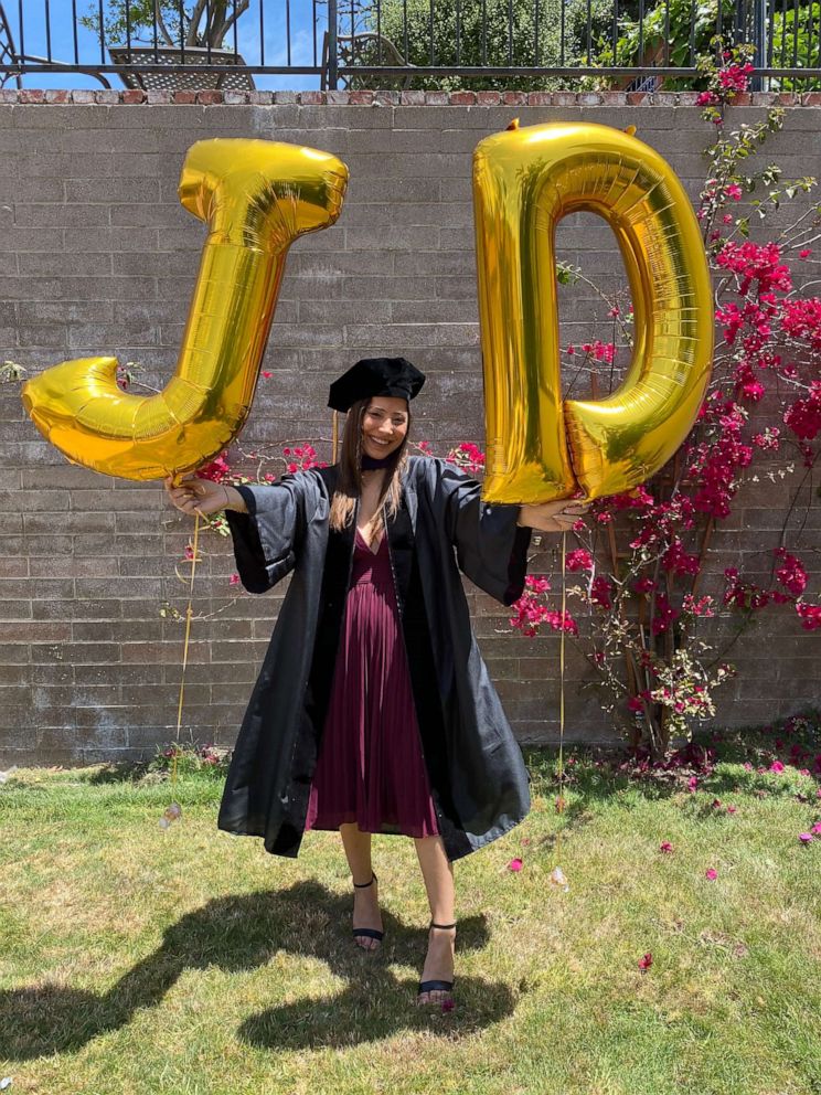 PHOTO: Vana Ebrahimi, 26, graduated with a law degree from Loyola Marymount University in Los Angeles.