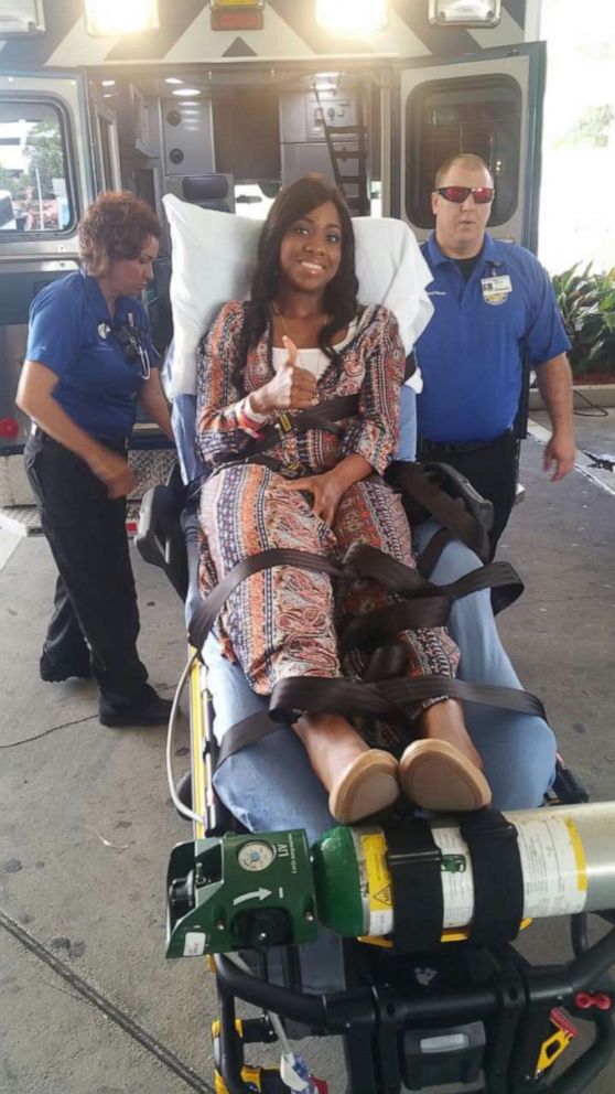 PHOTO: Patience Carter spent a week in the hospital in Orlando before flying home to Philadelphia.