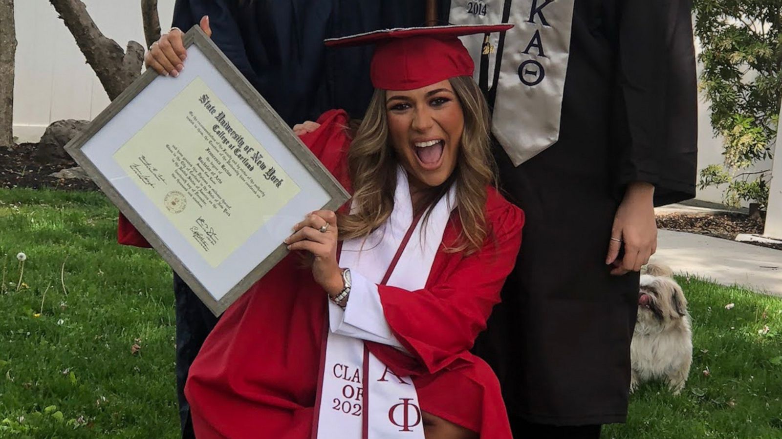 VIDEO: These sisters organized a backyard graduation ceremony for their youngest sister