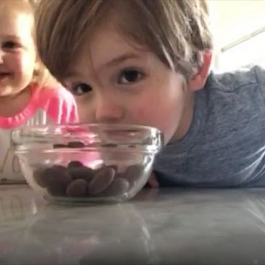 VIDEO: Sara Haines tries candy challenge with her son and daughter 