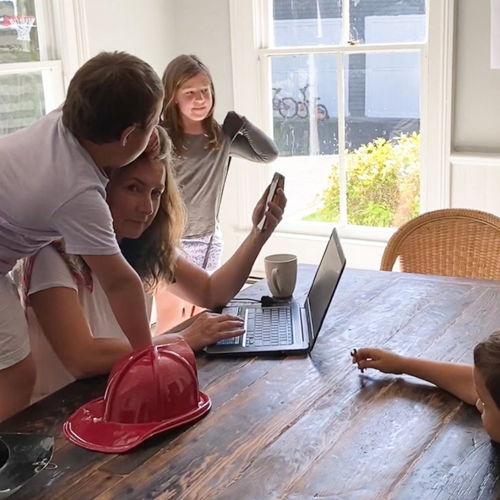 VIDEO: Working from home mom gets interrupted on conference call by her kids 27 times in 10 minutes 