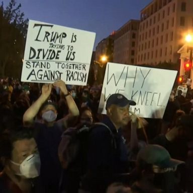 VIDEO: Protesters voice their frustration outside White House