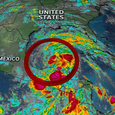 VIDEO: New tropical depression forms in the southern Gulf of Mexico