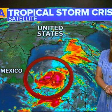 VIDEO: New named tropical storm gaining momentum off the Gulf of Mexico