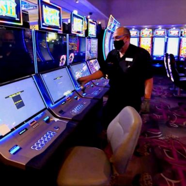 VIDEO: Las Vegas casinos on the strip reopen their doors