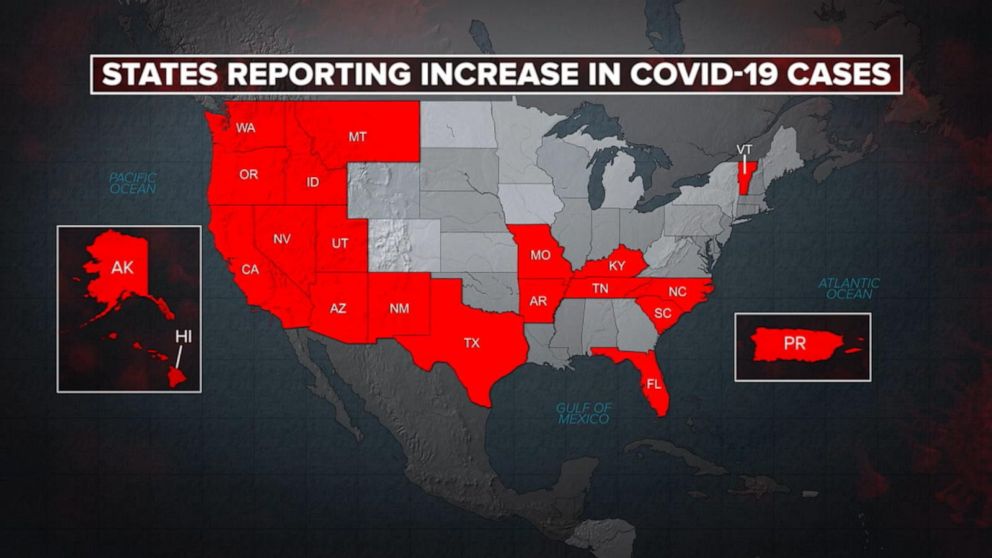 New coronavirus hotspots emerge as state cases spike amid