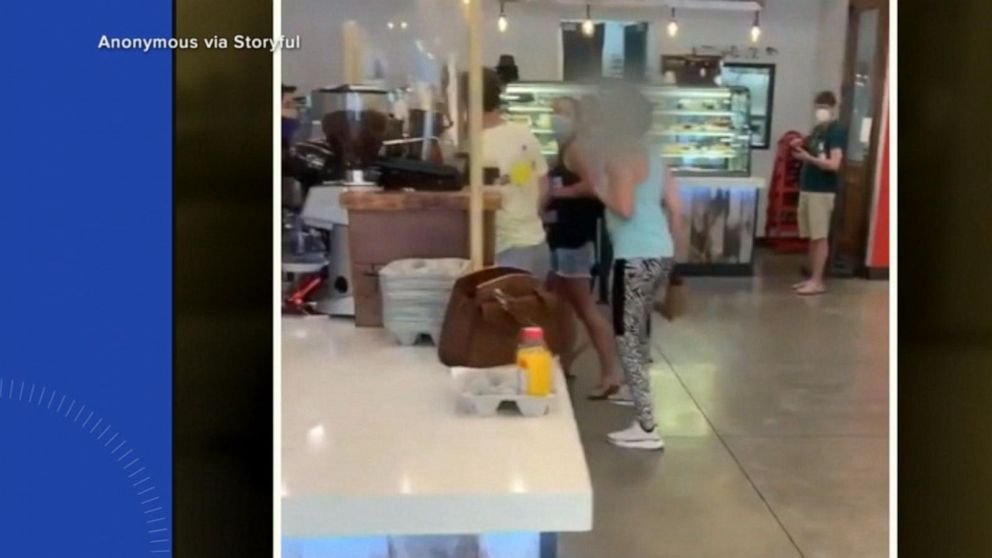 VIDEO: Maskless woman coughs on customer in New York City bagel shop
