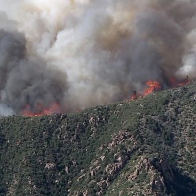 VIDEO: 3 dozen fires rage in 9 western states