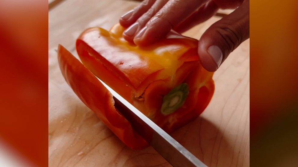 Check out this simple technique to cut bell peppers - Good Morning America