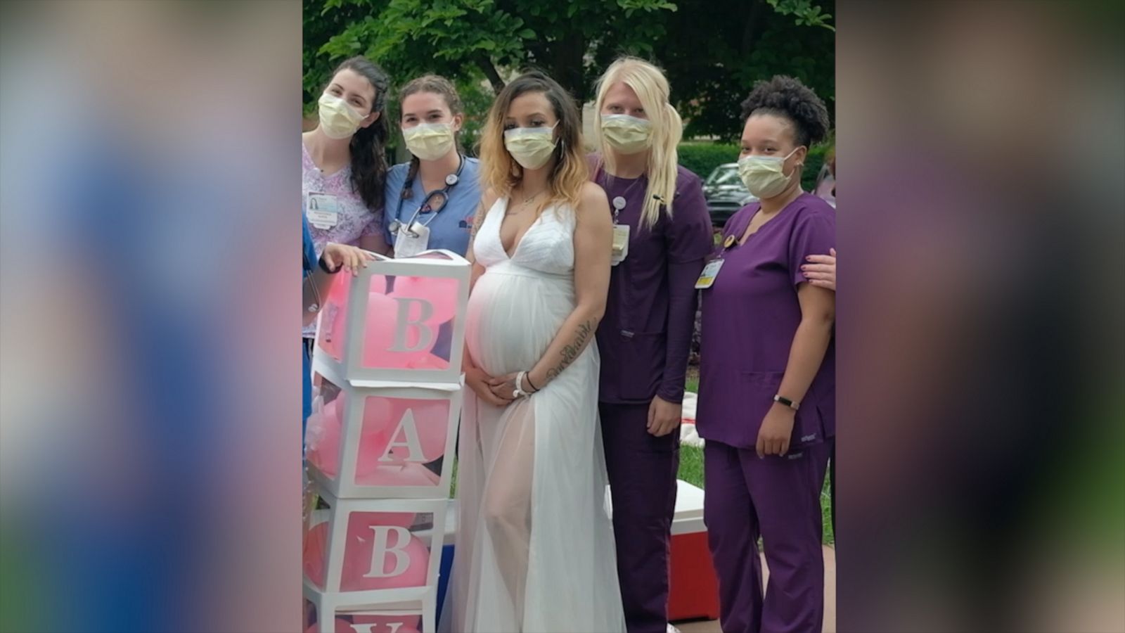 VIDEO: This high-risk mom-to-be's hospital hosted a sweet drive-thru baby shower