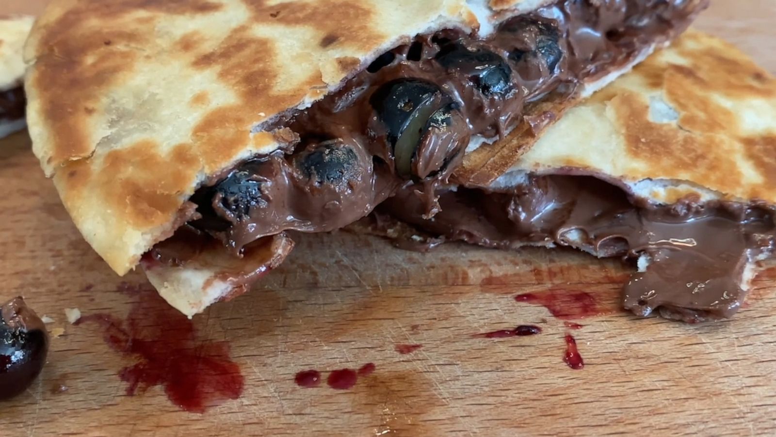 VIDEO: Try making these delicious Nutella and blueberry quesadillas at home