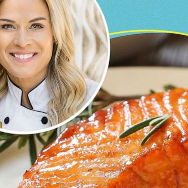 VIDEO: Cat Cora makes pan-seared salmon agro-dolce at home