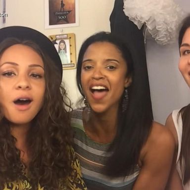 VIDEO: The Schuyler Sisters talk 'Hamilton' ahead of Disney+ debut