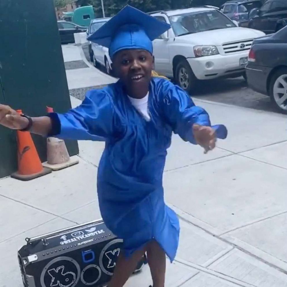 VIDEO: 13-year-old celebrates middle school graduation with epic dance moves 