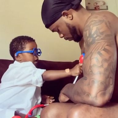 VIDEO: This 3-year-old giving his dad a 'checkup' is the cutest thing you’ll see today 