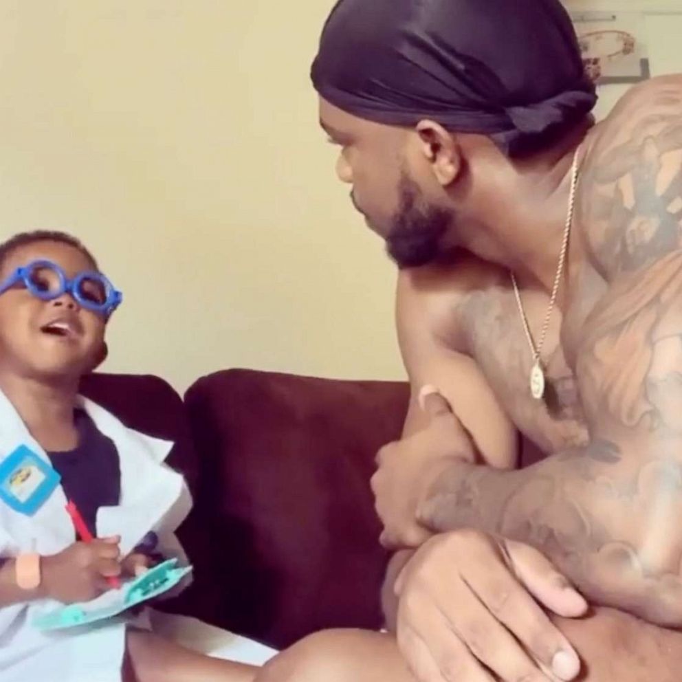VIDEO: This 3-year-old giving his dad a 'checkup' is the cutest thing you’ll see today 