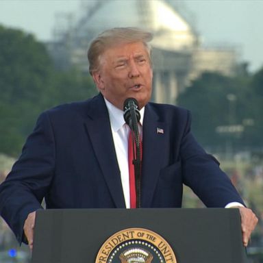 VIDEO: Trump downplays pandemic in 4th of July celebrations