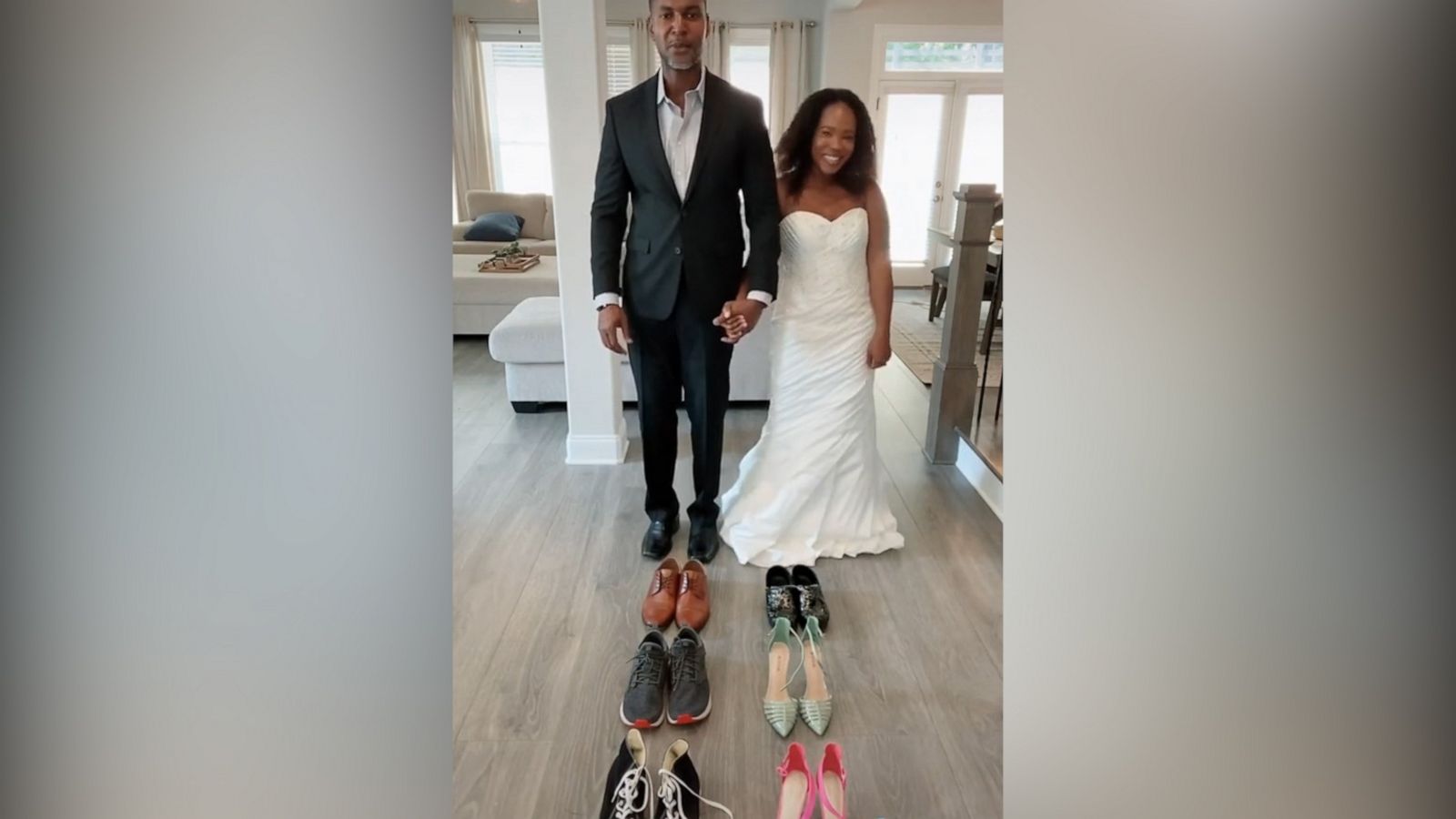 VIDEO: Couple uses different shoes to tell their adorable love story in viral video