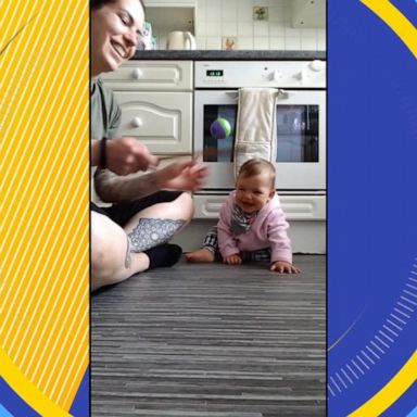 VIDEO: Baby laughs hysterically at mom