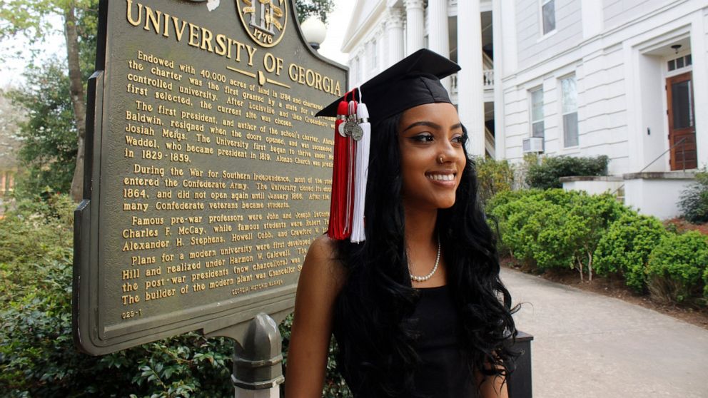 PHOTO: 24-year-old Kyla Brinkley, pictured here in 2018, says her sorority experience at the University of Georgia was tarnished by racism.