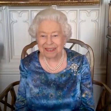 VIDEO: Queen Elizabeth laughs with military members on video call