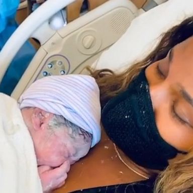 VIDEO: Ciara sings 'Happy Birthday' to son Win moments after giving birth